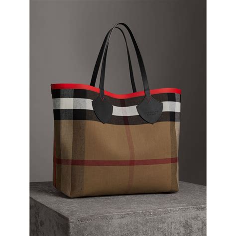 burberry the giant tote|Burberry large canvas tote.